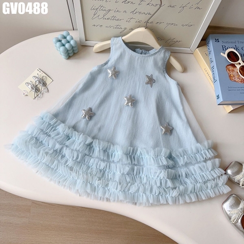 Váy Viền Bèo Voan Ngôi Sao