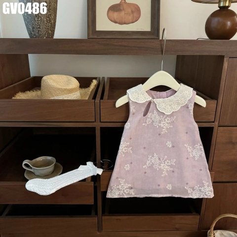 Váy Sườn Xám Cổ Ren Hoa