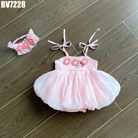 Set Body Váy Bí Đính Hoa