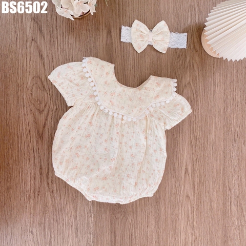 Set Body Yếm Rời Hoa Nhí Kèm Turban