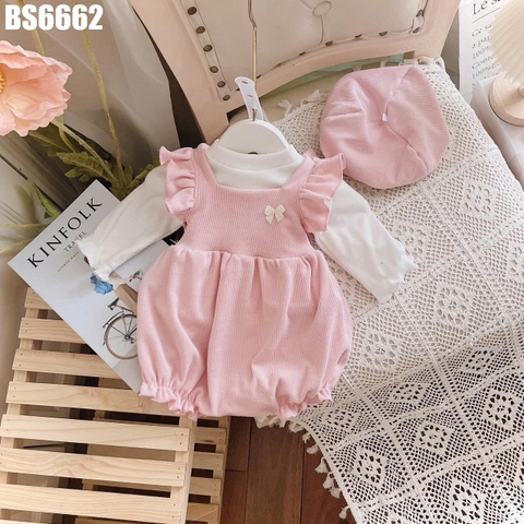 Set Áo Len Body Yếm Cánh Tiên Kèm Nón