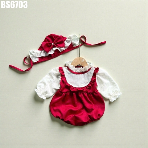 Set Body Tay Dài Cổ Yếm