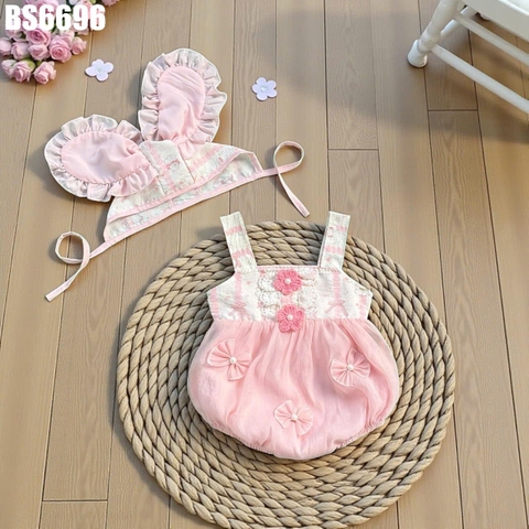 Set Body 2 Dây Hoa Nơ Nón Thỏ