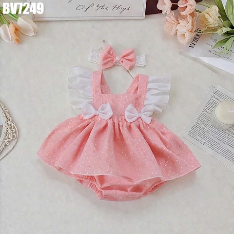 Set Body Váy Chấm Bi Cánh Tiên
