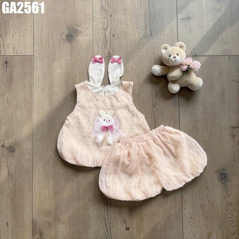 Set Áo Sát Nách Thỏ Quần Bí