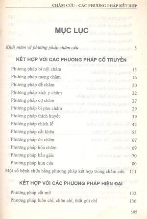 Châm cứu các phương pháp kết hợp