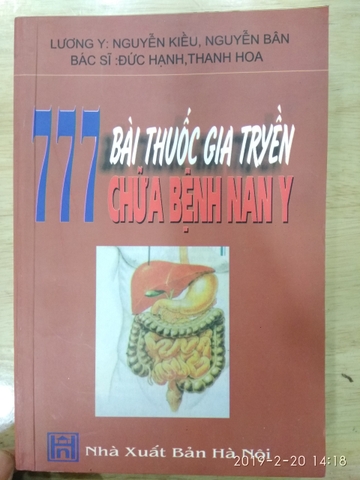 777 Bài thuốc gia truyền chữa bệnh nan y