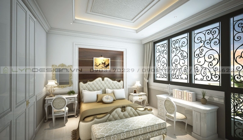 THIẾT KẾ NỘI THẤT NHÀ PHỐ PHONG CÁCH TÂN CỔ ĐIỂN QUẬN THỦ ĐỨC - NP06LYN