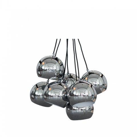 Bộ Đèn Thả Trần Trang Trí 7 Bóng Màu Bạc - DENAC049/BALLPENDANT