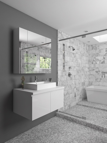 COMBO TỦ GƯƠNG + LAVABO PHÒNG TẮM CAO CẤP - TG01AC