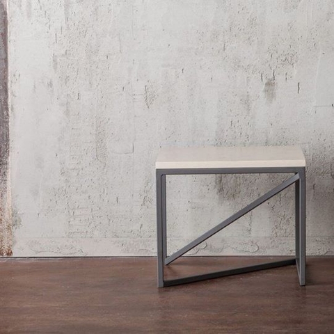 Bàn Góc Sofa Mặt Đá Chân Sắt Kiểu - BT50