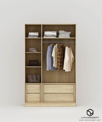 TỦ QUẦN ÁO 3 CÁNH HIỆN ĐẠI, ĐƠN GIẢN - TA3C08AC