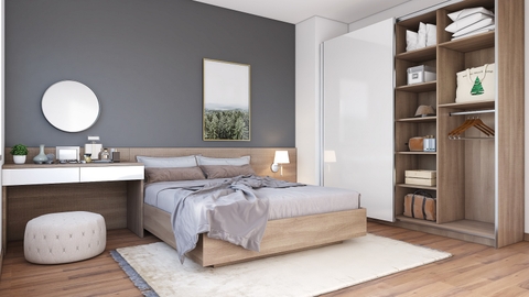 THÂN GIƯỜNG 2 HỘC KÉO TRÁI 1FIX ĐUÔI GIƯỜNG- TG06AC