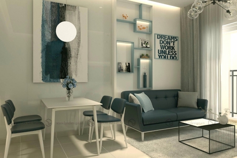 Thiết Kế Thi Công Nội Thất Căn Hộ 2 Phòng Ngủ - Sunrise Riverside - CH59