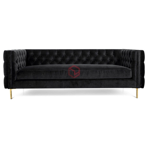 Ghế Sofa Tân Cổ Điển Bọc Nhung Chân Inox Cao Cấp - SOFA03F