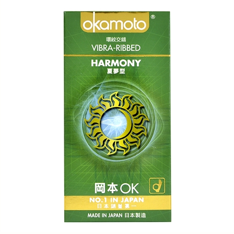 Bao Cao Su Okamoto Harmony Gân Sọc Hộp 10 Cái