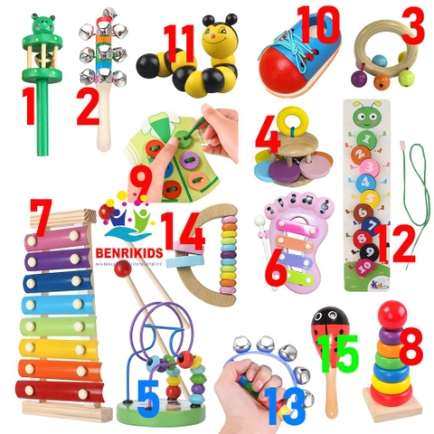 Đồ Chơi Trẻ Sơ Sinh Bộ 12 Món Đồ Chơi Giáo Dục Montessori Giúp Bé Phát Triển Các Kỹ Năng Cơ Bản