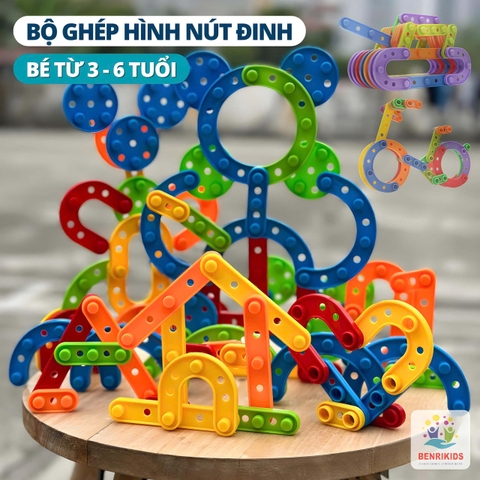 Đồ Chơi Xếp Hình Sáng Tạo 78 Chi Tiết Bằng Nhựa Benrikids Cho Bé Phát Triển Tư Duy