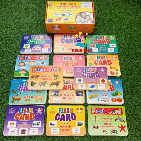 FlashCard Thông Minh Thẻ Học Song Ngữ Nhiều Chủ Đề Cho Bé Vừa Chơi Vừa Học Hiệu Quả
