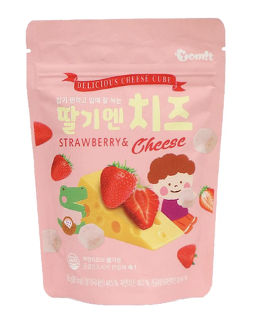 [HÀN QUỐC] PHÔ MAI SẤY LẠNH CHO BÉ 6 THÁNG VỊ TRÁI CÂY YOMIT (GÓI 16GR) - VỊ DÂU