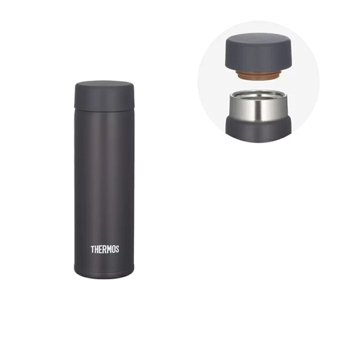[150ML] BÌNH GIỮ NHIỆT THERMOS MINI 150ML DẠNG NẮP VẶN - GIỮ NHIỆT HAI CHIỀU NÓNG & LẠNH - MÀU ĐEN