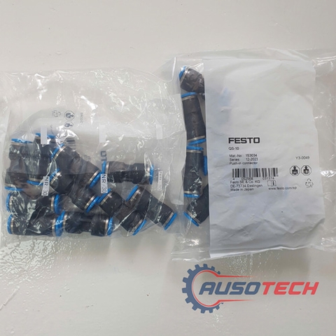 Đầu Nối Thẳng 10mm Festo QS-10 (153034)