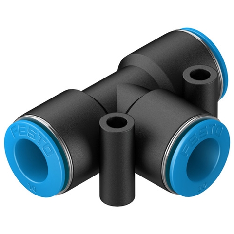 Đầu nối khí dạng T 10mm Festo QST-10 (153131)
