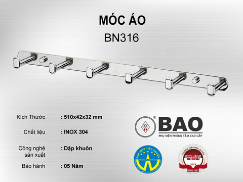 MÓC ÁO MODEL BN316