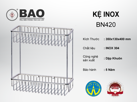 KỆ INOX MODEL BN420