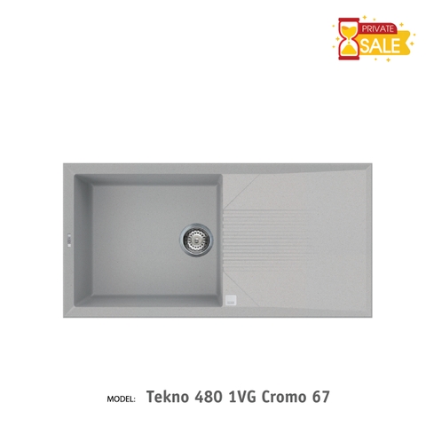 Chậu đá Elleci - Model Tekno 4801VG Cromo67