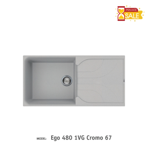 Chậu đá Elleci - Model Ego 4801VG Cromo67