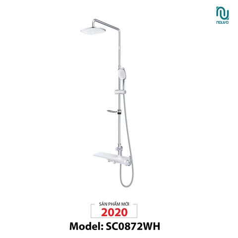 VÒI SEN TẮM GẮN TƯỜNG NOUVO MODEL SC0872WH (VÒI LAVABO MODEL SC0872WH)