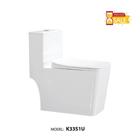 BỒN CẦU CARANO 1 KHỐI K33S1U (TOILET MODEL: K33S1U)