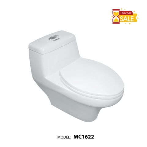 BỒN CẦU CARANO 1 KHỐI MC1622 ( Toilet model: MC1622 )