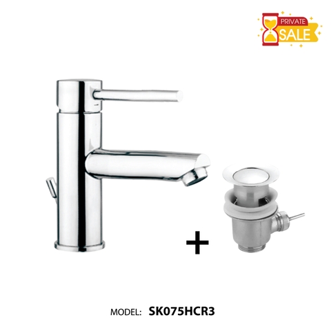 VÒI CHẬU NÓNG LẠNH PAFFONI SK075HCR3 (Vòi lavabo model: SK075HCR3)