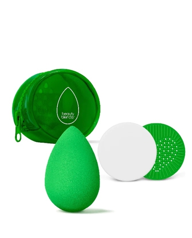 Set bông mút tán nền trang điểm cao cấp Beauty Blender Besties - Blend & Cleanse Starter Set