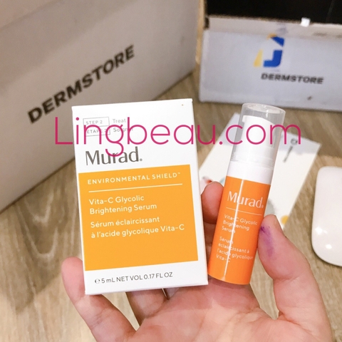 Serum sáng da, trị thâm Murad Vita-C Glycolic Brightening Serum 5ml