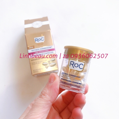 Tinh chất giảm nếp nhăn Roc Retinol Correxion Night Serum Capsules ( 10 viên - tách set)