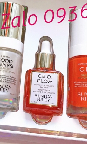 (Tách set) Dầu dưỡng trắng da Sunday Riley C.E.O Glow Vitamin C + Turmeric Face Oil (10ml)