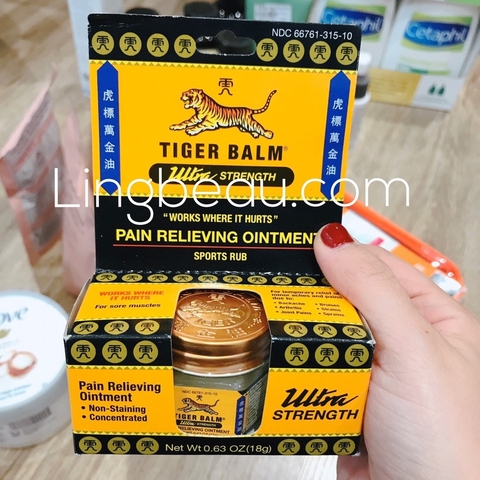 Cao con hổ Tiger Balm Ultra Strength Pain Relieving Ointment 18g