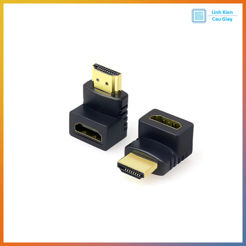 Đầu nối cáp HDMI âm sang dương vuông góc 90 độ