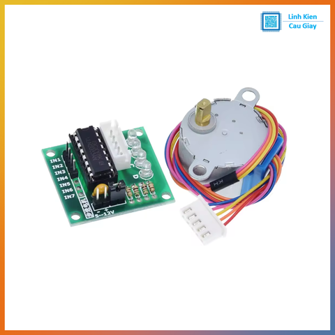Mạch Điều Khiển Động Cơ Bước ULN2003 + Động Cơ Bước 5V