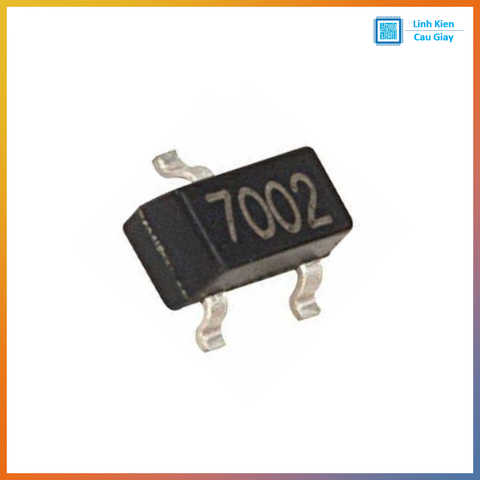 Linh kiện Mosfet 2N7002 Chân dán SOT-23 (SL: 5 chiếc)