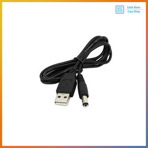 Dây Cáp Nguồn USB 5v ra 5V, 9V, 12V chân DC 5,5mm x 2.1mm