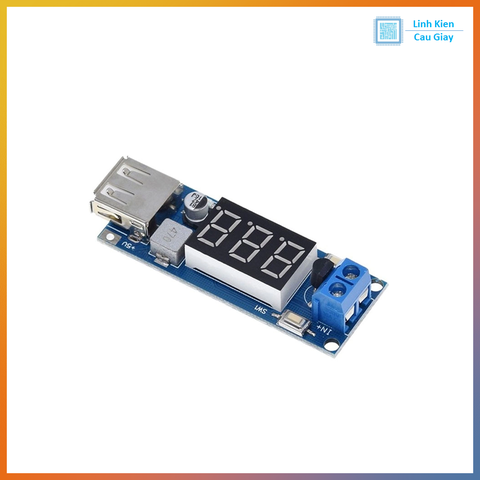 Mạch Hạ Áp Buck 4.55-15V Xuống 5V 2A Cổng USB Sạc Điện Thoại