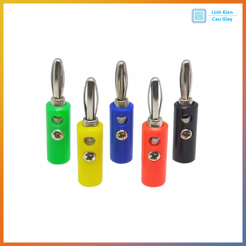 Jack bắp chuối 4mm đực, cái đủ màu