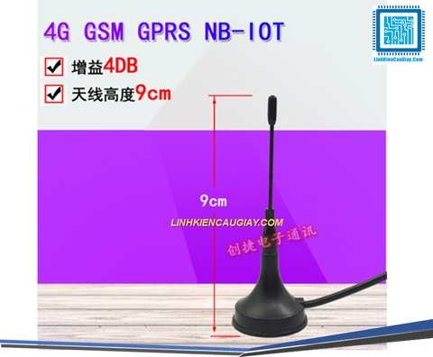 Anten kéo dài 4DB CDMA/GPRS/GSM/LTE/3G/4G Chân SMA chân kim