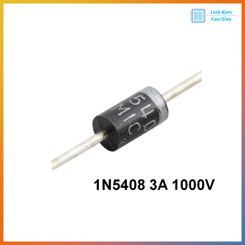 Diode chỉnh lưu 1N5408 3A 1000V DIP DO-210AD