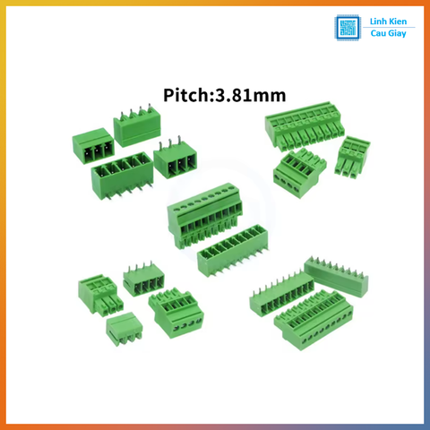 Connector Terminal EDG3.81mm (chân cong)