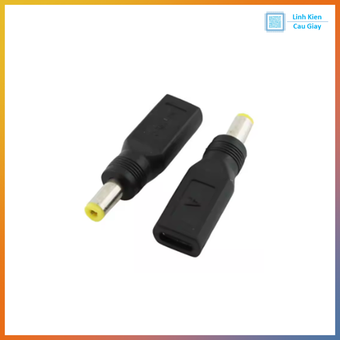 Đầu chuyển đổi USB Type C Cái sang Jack DC5.5*2.1 Đực